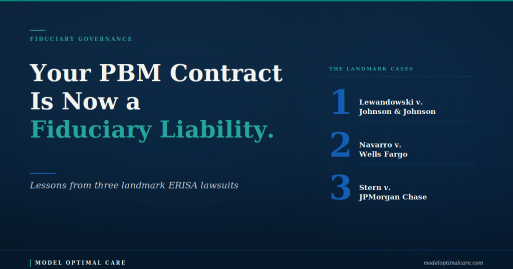 Your PBM Contract Is Now a Fiduciary Liability: Lessons from Three Landmark Lawsuits